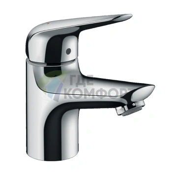 Смеситель для раковины Hansgrohe Novus 70, донный клапан, хром (71020000) - фото 1