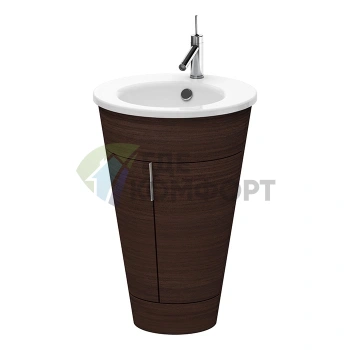 Напольная тумба Duravit Starck 1 для раковины 600×560×825 мм, 2 дверцы, цвет дуб (S1952000505) - фото 1