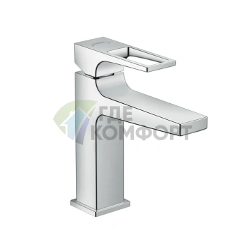 Смеситель для раковины Hansgrohe Metropol 110 на одно отверстие с донным клапаном, хром (74506000) - фото 1