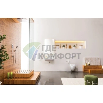 Кнопка смыва Creavit Spa GP7001.00 белая - фото 2