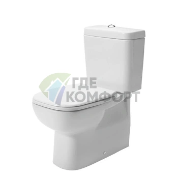 Унитаз Duravit D-Code моноблок с отдельным бачком, 650x355 мм, белый (21180900002) - фото 1