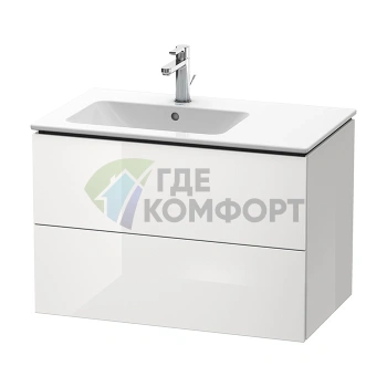 Подвесная тумба DURAVIT L-CUBE левая, 550x820x481 мм, белая глянцевая (LC629102222) - фото 1