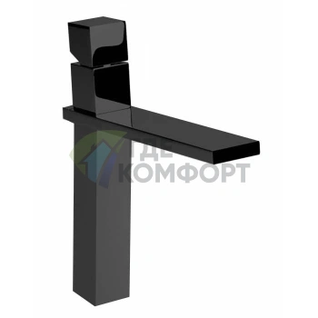 Смеситель для раковины Bossini Cube высокий, матовый черный (Z004302.073) - фото 1