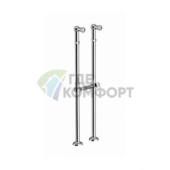 Комплект из 2 ножек Gattoni Accessori для напольного монтажа смесителя (хром) (1545/00С0cr) - фото 1