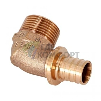 Уголок-переходник с наружной резьбой 20-R 3/4 RX+ REHAU (РЕХАУ - 14563491001) - фото 1