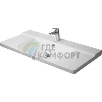 Раковина Duravit P3 Comforts для мебели 1050x500 мм, белая, с отверстием под смеситель (2332100000) - фото 1