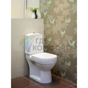 Унитаз-компакт Gustavsberg Logic 5695 с бачком и микролифтом - фото 2