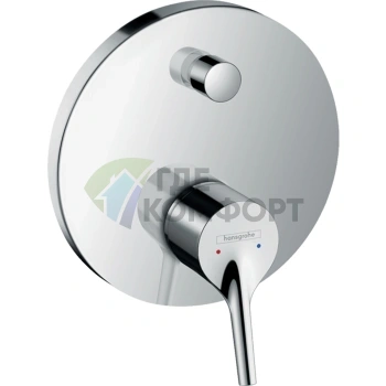 Встраиваемый смеситель для ванны Hansgrohe Talis S с переключателем, хром (72405000) - фото 1