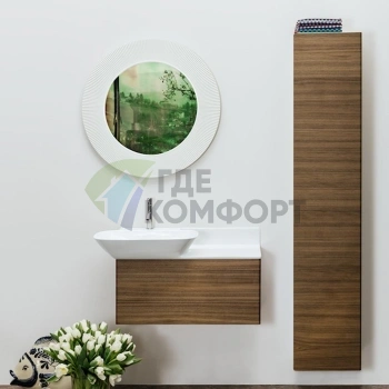 Подвесной шкаф Laufen INO, 36x30.5x180 см, темный орех, левые петли (4.2545.1.030.171.1) - фото 1