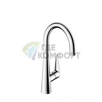 Кухонный смеситель Hansgrohe Talis S M51 с поворотным изливом, хром (72810000) - фото 1