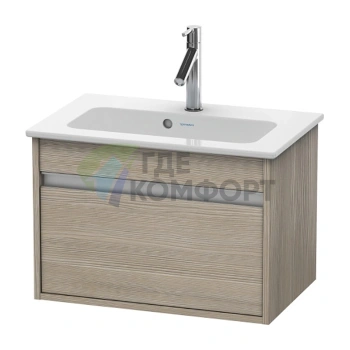 База под раковину Duravit Ketho с выдвижным ящиком, цвет Сосна серебристая, 410x600x385 (KT642203131) - фото 1