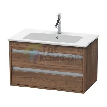 База под раковину Duravit Ketho для ME by Starck с 2 выдвижными ящиками, 480x800x475 мм, натуральный орех (KT642907979) - фото 1