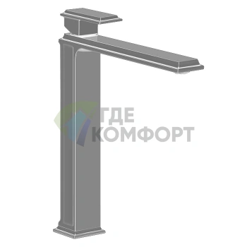 Высокий смеситель Gessi Eleganza для раковины без донного клапана, цвет Finox (46004#149) - фото 1