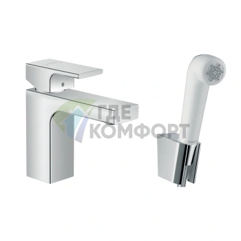 Hansgrohe Vernis Shape: набор смесителя для раковины и биде, хром (71216000) - фото 1