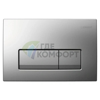 Кнопка смыва Geberit Delta 115.105.46.1 в матовом хроме - фото 1