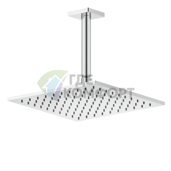 Потолочная душевая головка GESSI Rilievo 250x250 мм, шарнирная, хром (59155#031) - фото 1