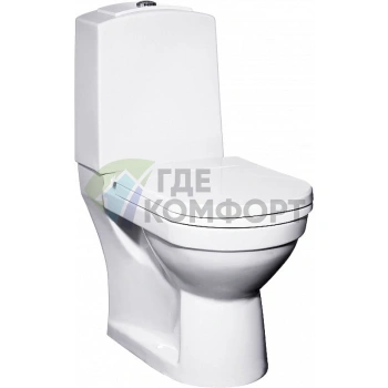 Унитаз-компакт Gustavsberg Logic 5695 с бачком и микролифтом - фото 1