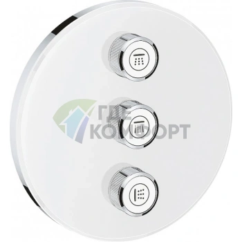 Переключатель потоков Grohe Grohtherm SmartControl на 3 позиции, цвет Moon White