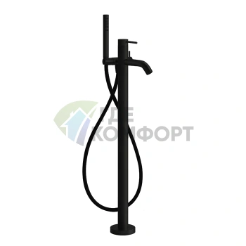 Напольный смеситель для ванны GESSI 316 с душевой лейкой, цвет Black XL (54028#299) - фото 1