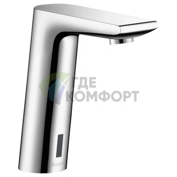 Электронный смеситель для раковины Hansgrohe Metris S — хром, питание от сети (31103000) - фото 1