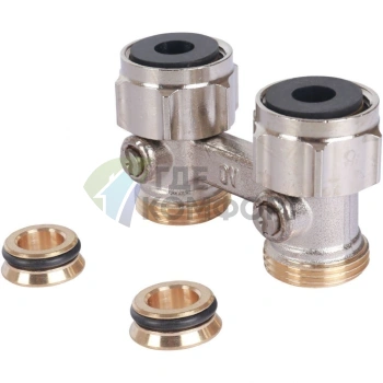 Узел нижнего подключения радиатора 3/4 НР x 3/4 НГ, прямой Multiflex F Oventrop - фото 3