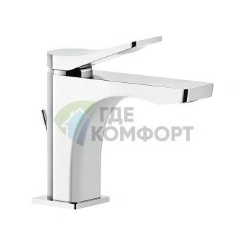 Смеситель для раковины GESSI Rilievo на 1 отверстие с донным клапаном, хром (59005#031) - фото 1