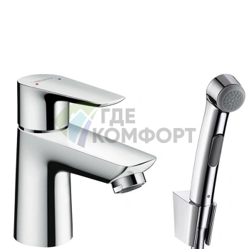 Набор для биде Hansgrohe Talis E: смеситель, душ-биде и аксессуары в хроме (71729000) - фото 1