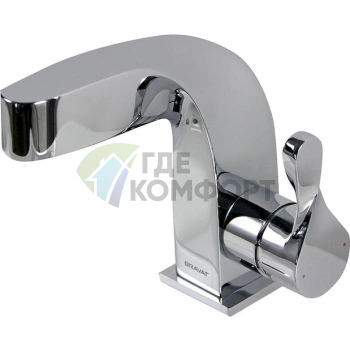 Смеситель для раковины Bravat Wave F174108C — элегантность в каждой детали - фото 1