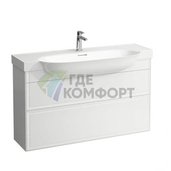 Подвесная тумба Laufen New Classic с 2 ящиками, 1180x320x670 мм, глянцевый белый (4.0605.2.085.631.1) - фото 1