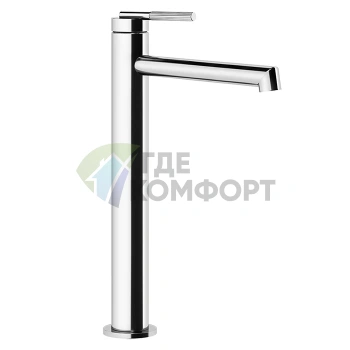 Смеситель для раковины Gessi Ingranaggio высокий с длинным изливом без донного клапана в хромированном исполнении (63506#031) - фото 1