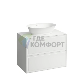 Подвесная тумба Laufen New Classic с двумя ящиками, 780×450×350 мм, глянцевый белый (4.0601.2.085.631.1) - фото 1