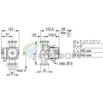Циркуляционный насос Biral MX 12-2 - фото 3