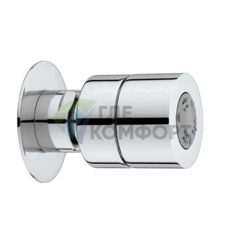 Форсунка душевая боковая Bossini Tondo Mas 34, латунь, массажная струя, хром (I00147.030) - фото 1