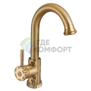 Смеситель Zorg Antic A 113U-BR для умывальника: элегантная бронза