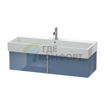 База под раковину Duravit VA с выдвижным ящиком, цвет голубой камень глянцевый (VA612904747) - фото 1