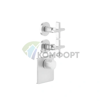 Термостатический смеситель GESSI INCISO для двух источников воды (хром) (58344#031) - фото 1
