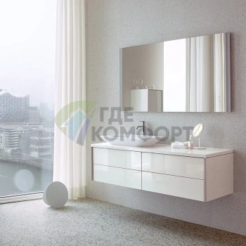 Подвесная тумба Duravit XViu 800 мм с 2 ящиками, цвет шампань мат/белый глянец (XV59170B122) - фото 1