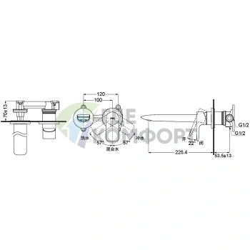 Смеситель для раковины TOTO MH/NEOREST скрытого монтажа в хроме (TLG04310R) - фото 2