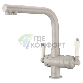 Смеситель для кухни Zorg ZR 328 YF: песочный, с фильтром Clean Water - фото 1