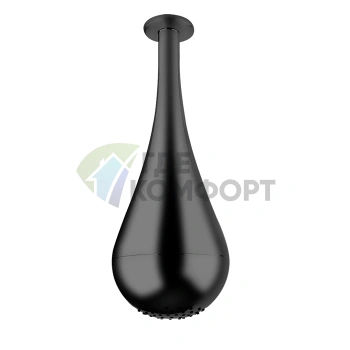 Каплевидный верхний душ Gessi Goccia для потолочного монтажа, 387 мм, черный (33751#299) - фото 1
