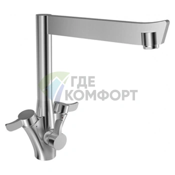 Стильный кухонный смеситель Zorg Inox Jus: практичность и современный дизайн - фото 1