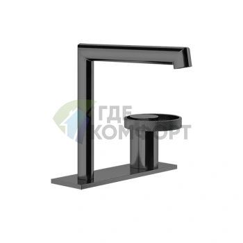 Однорычажный смеситель GESSI ANELLO для раковины, цвет Black XL (63315#299) - фото 1