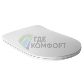 Kerasan Tribeca Slim Сиденье для унитаза с микролифтом, белое матовое (519130)