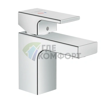 Смеситель для раковины Hansgrohe Vernis Shape 70 CoolStart с донным клапаном, хром (71593000) - фото 1