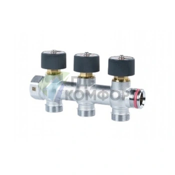 Коллектор REHAU (РЕХАУ - 11316453001)регулирующий, распределительный G3/4 с 3 отводами G 3/4 - фото 1