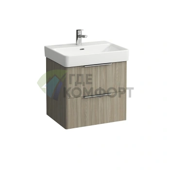 Подвесная тумба LAUFEN Base 8.1096.3 с двумя ящиками, 570×440×530 мм, цвет светлый вяз (4.0223.2.110.262.1) - фото 1