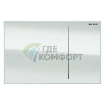 Кнопка смыва для скрытого монтажа Geberit Sigma 70, белая - фото 1