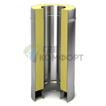 Сэндвич дымоход 1,0 м Ferrum 160х250 - фото 1