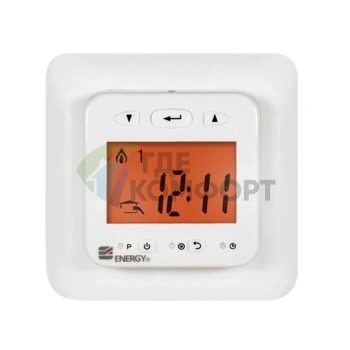 Терморегулятор Energy TK03 с датчиком пола-LCD дисплеем-программируемый-для скрытого монтажа