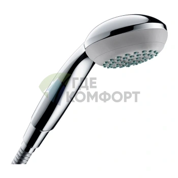 Ручной душ HG Crometta 85 Mono, 1 форсунка, G1/2, хром (28585000) - фото 1
